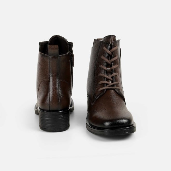 Mochi Women Brown Casual Boots (SKU: 31-1224-12-36)