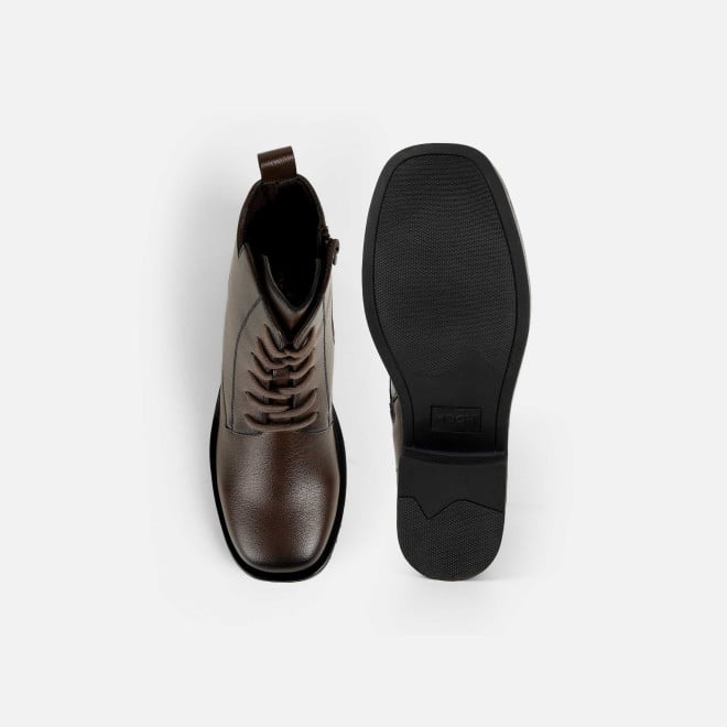 Mochi Women Brown Casual Boots (SKU: 31-1224-12-36)