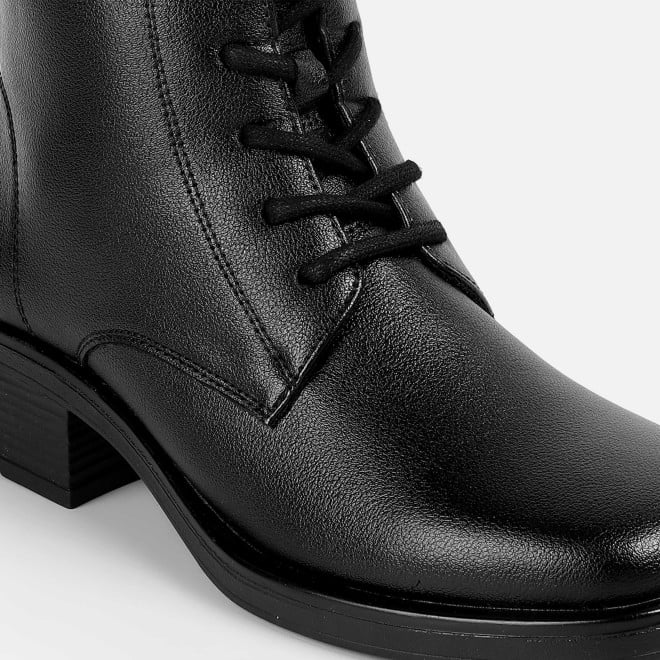 Mochi Women Black Casual Boots (SKU: 31-1224-11-36)