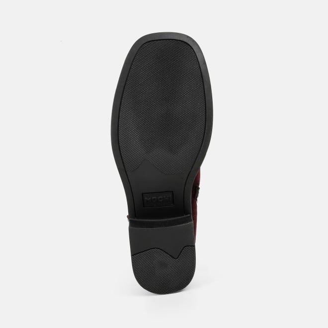 Mochi Women Maroon Casual Boots (SKU: 31-1225-44-36)