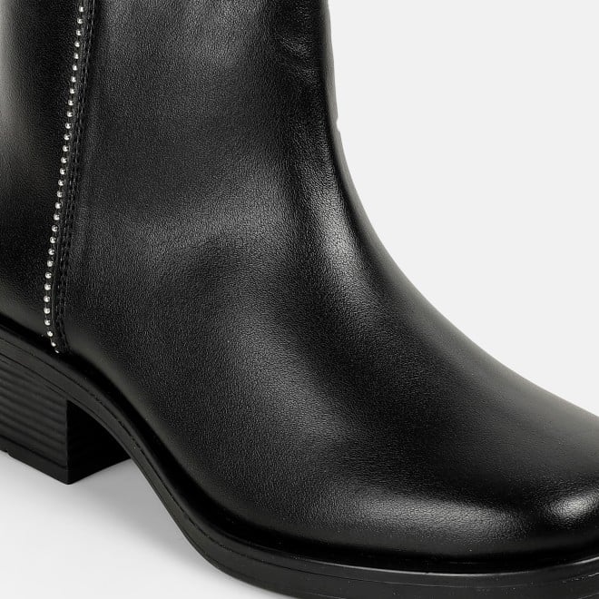 Mochi Women Black Casual Boots (SKU: 31-1225-11-36)