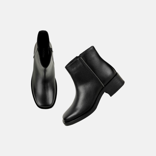 Mochi Women Black Casual Boots (SKU: 31-1225-11-36)