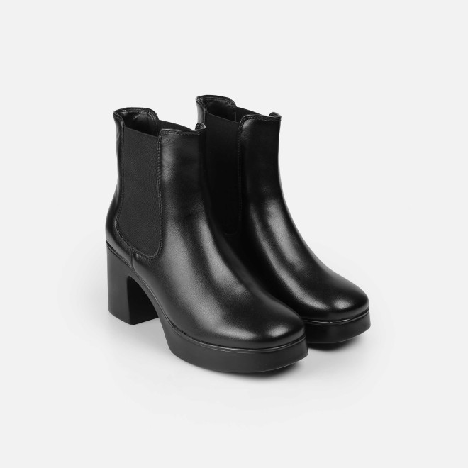 Mochi Women Black Casual Boots (SKU: 31-1229-11-36)
