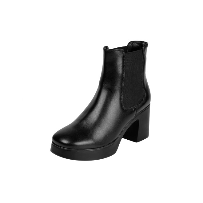 Mochi Women Black Casual Boots (SKU: 31-1229-11-36)