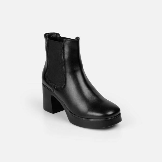 Mochi Women Black Casual Boots (SKU: 31-1229-11-36)