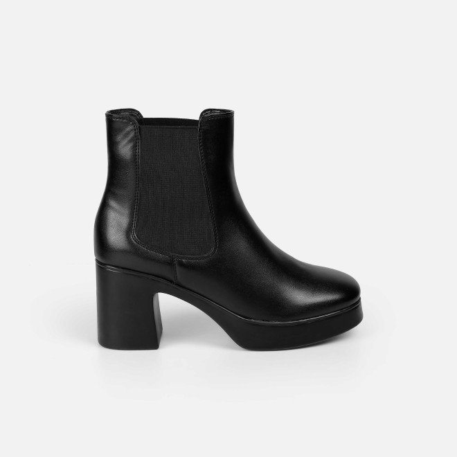 Mochi Women Black Casual Boots (SKU: 31-1229-11-36)