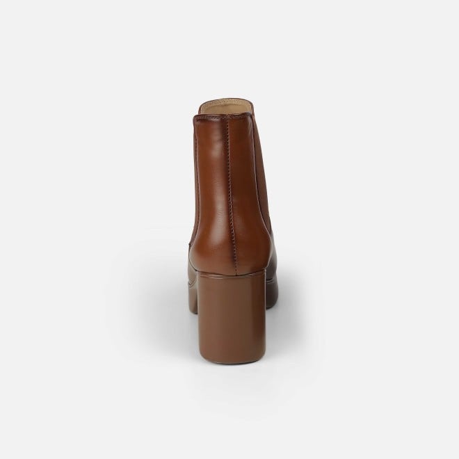 Mochi Women Tan Casual Boots (SKU: 31-1229-23-36)