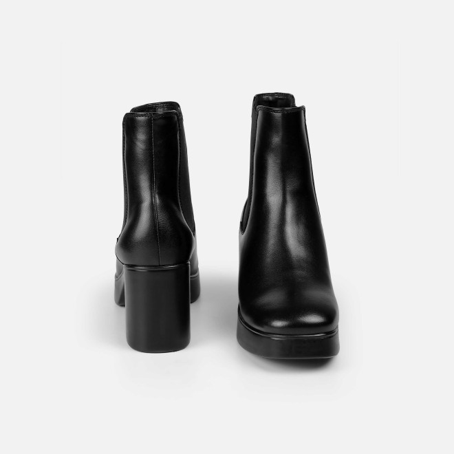 Mochi Women Black Casual Boots (SKU: 31-1229-11-36)