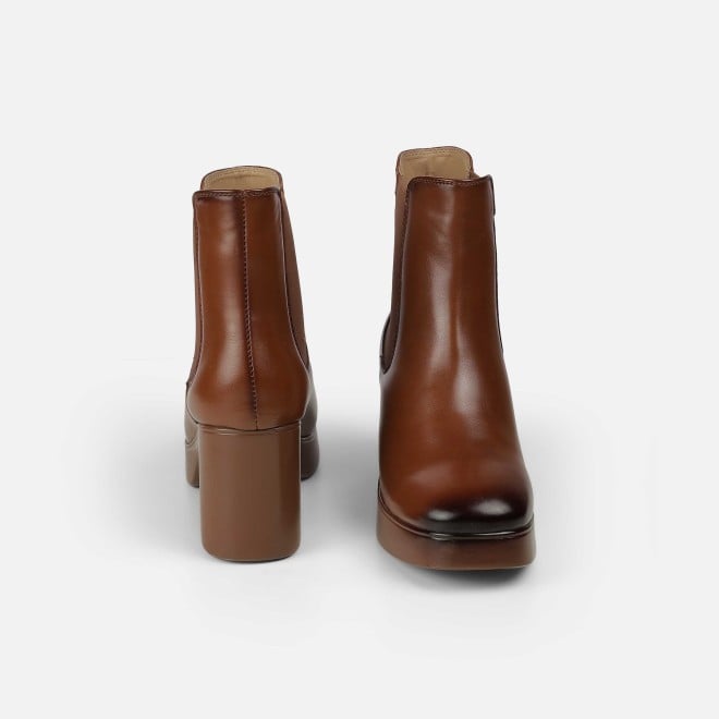 Mochi Women Tan Casual Boots (SKU: 31-1229-23-36)