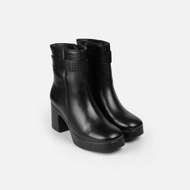 Mochi Women Black Casual Boots (SKU: 31-1230-11-36)
