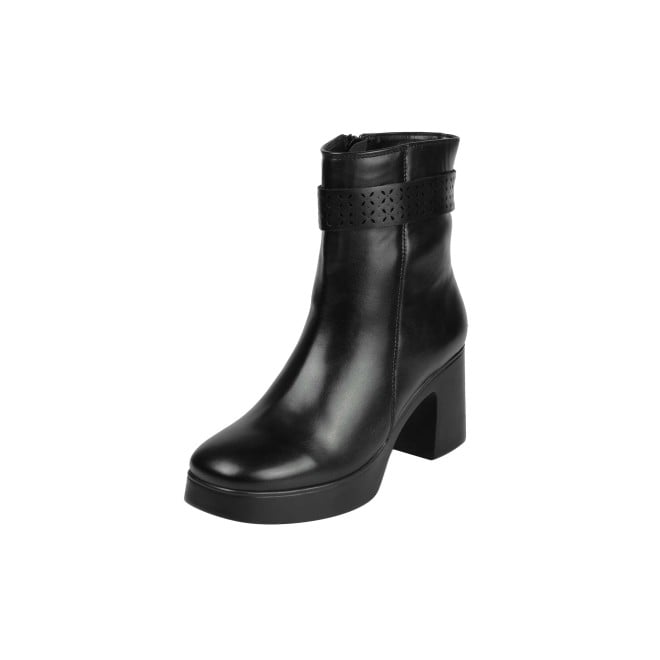 Mochi Women Black Casual Boots (SKU: 31-1230-11-36)