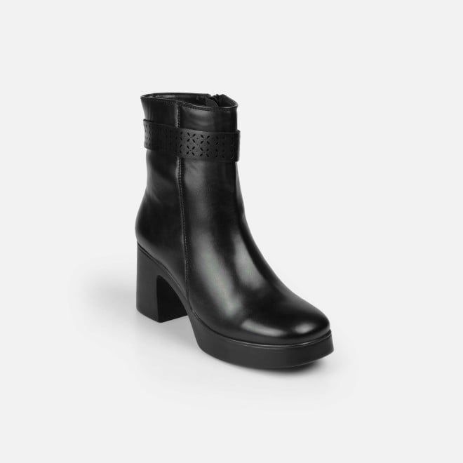 Mochi Women Black Casual Boots (SKU: 31-1230-11-36)