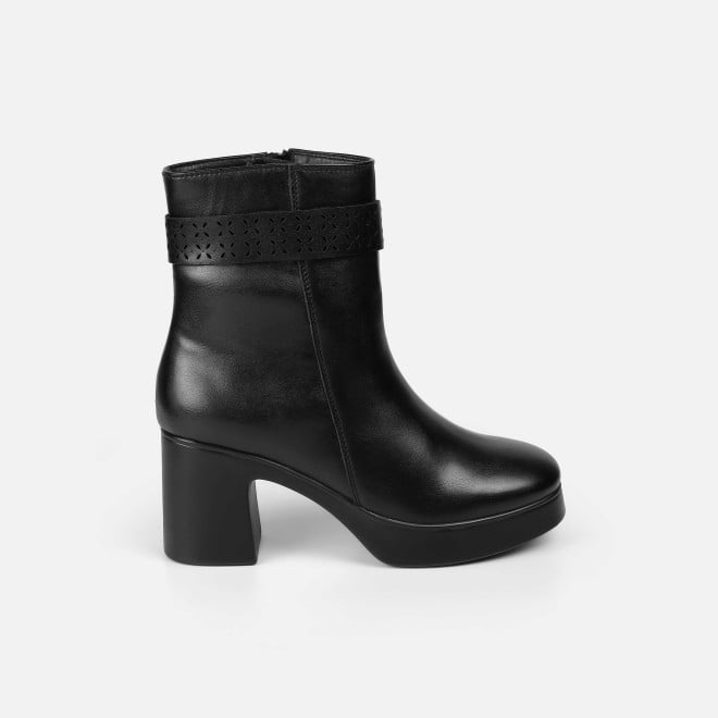 Mochi Women Black Casual Boots (SKU: 31-1230-11-36)