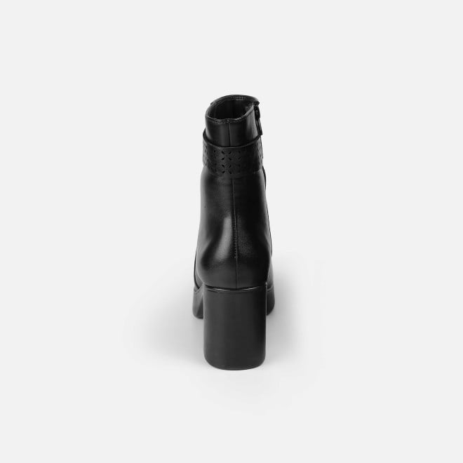 Mochi Women Black Casual Boots (SKU: 31-1230-11-36)