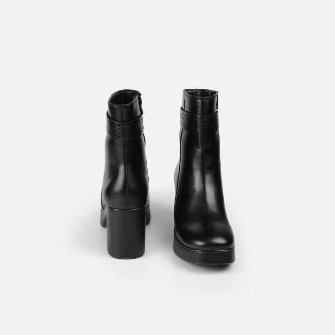 Mochi Women Black Casual Boots (SKU: 31-1230-11-36)