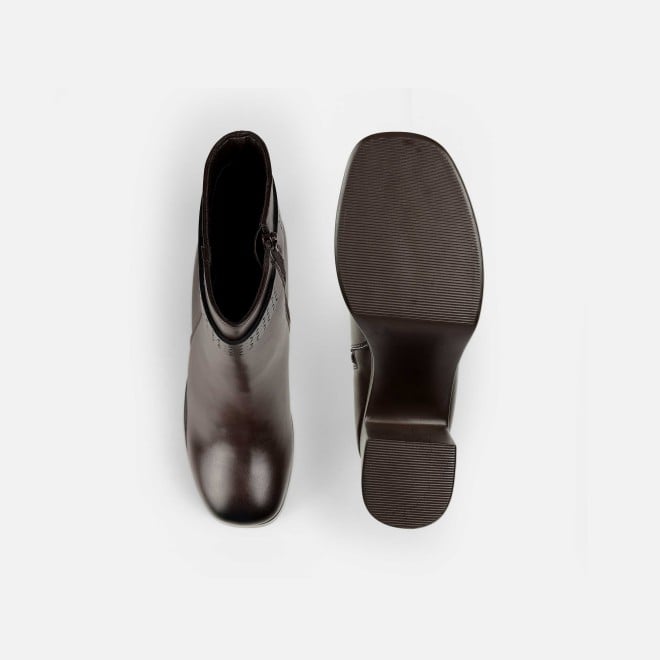 Mochi Women Brown Casual Boots (SKU: 31-1230-12-37)