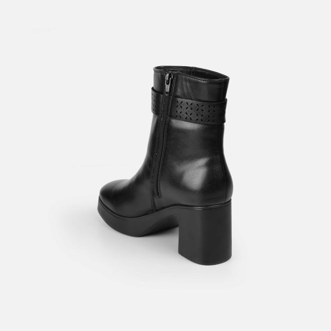 Mochi Women Black Casual Boots (SKU: 31-1230-11-36)