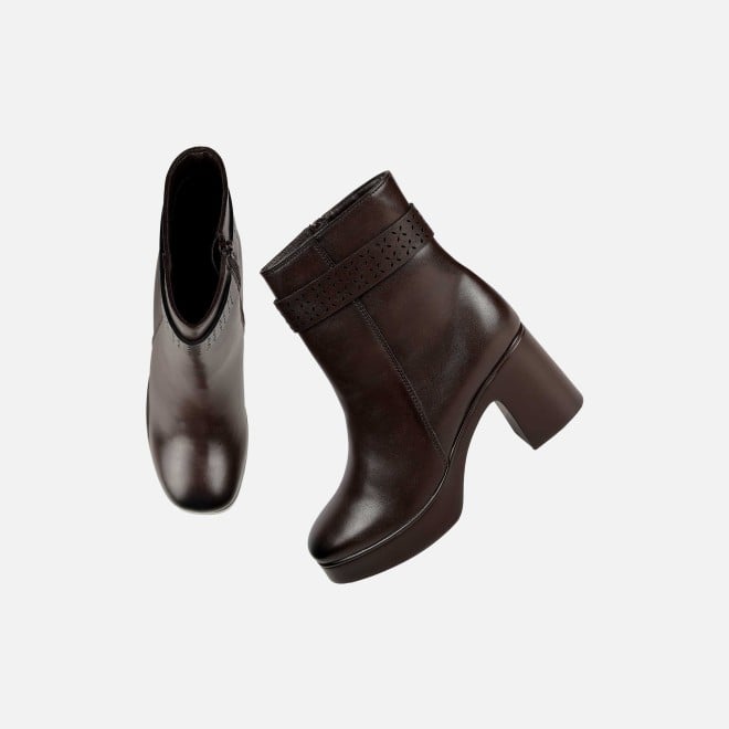 Mochi Women Brown Casual Boots (SKU: 31-1230-12-37)