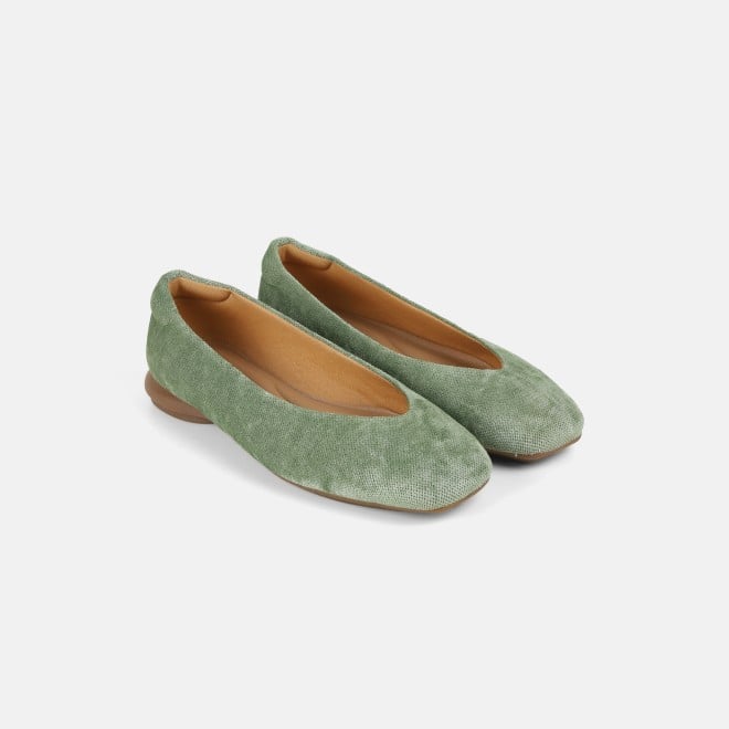Mochi Women Light-green Casual Ballerinas (SKU: 31-1237-60-36)