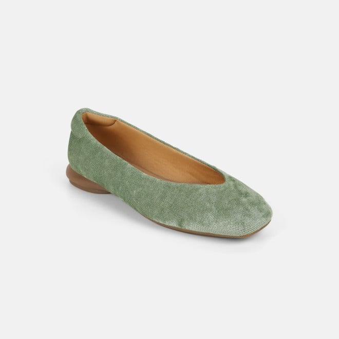 Mochi Women Light-green Casual Ballerinas (SKU: 31-1237-60-36)