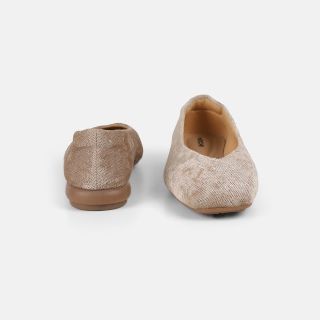 Mochi Women Beige Casual Ballerinas (SKU: 31-1237-20-36)