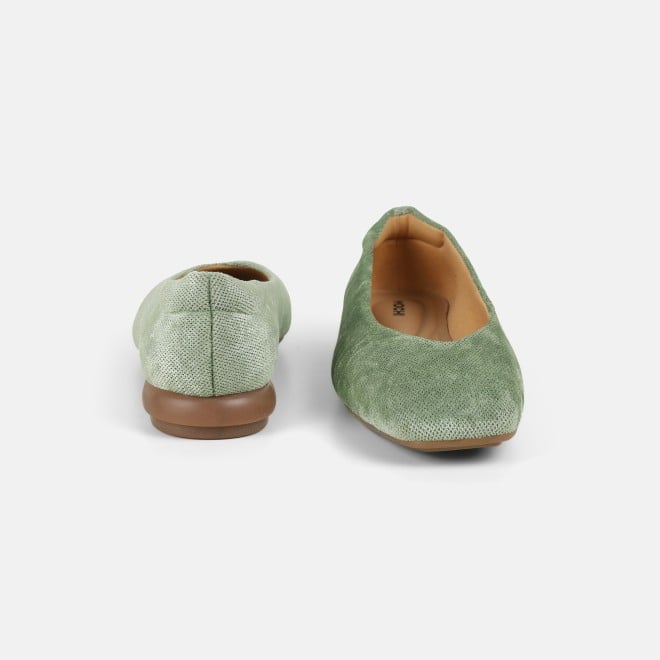 Mochi Women Light-green Casual Ballerinas (SKU: 31-1237-60-36)