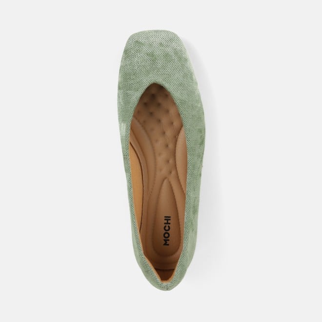 Mochi Women Light-green Casual Ballerinas (SKU: 31-1237-60-36)