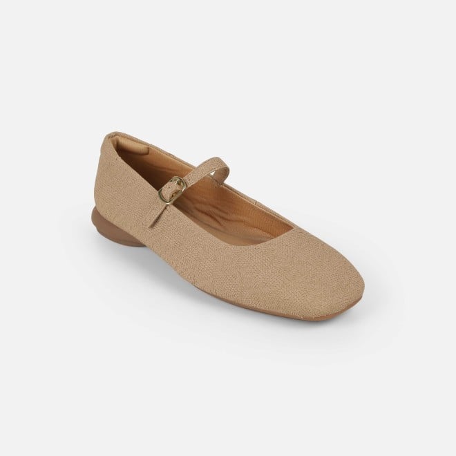 Mochi Women Beige Casual Ballerinas (SKU: 31-1238-20-36)