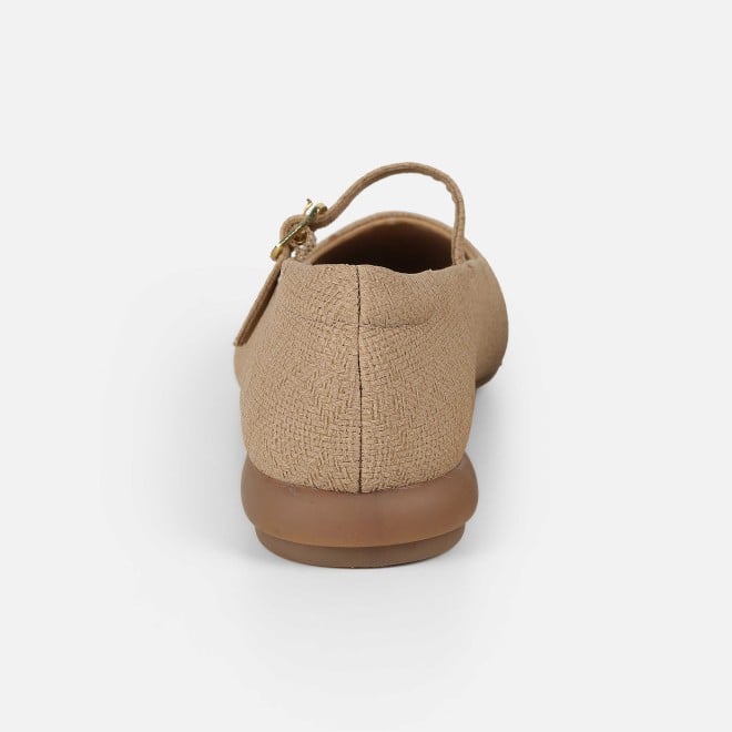 Mochi Women Beige Casual Ballerinas (SKU: 31-1238-20-36)