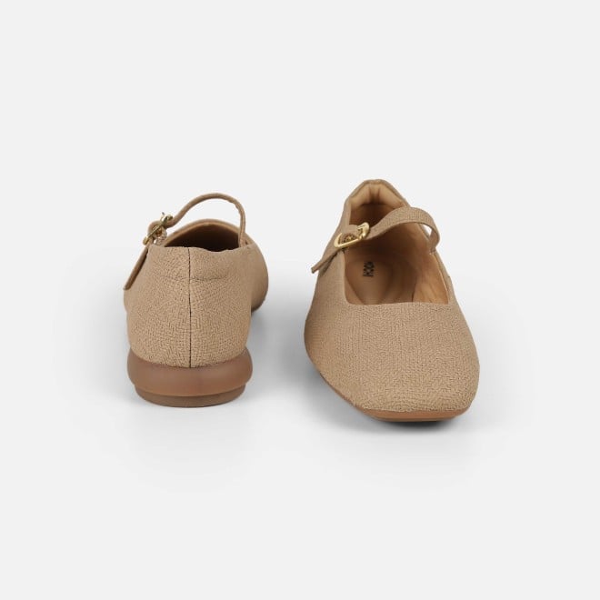 Mochi Women Beige Casual Ballerinas (SKU: 31-1238-20-36)