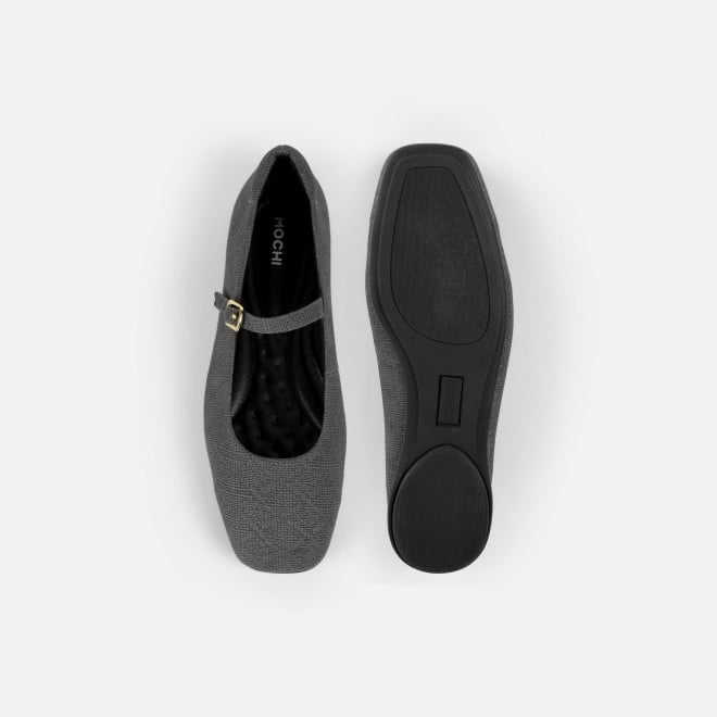 Mochi Women Grey Casual Ballerinas (SKU: 31-1238-14-36)