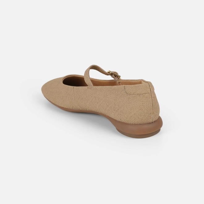 Mochi Women Beige Casual Ballerinas (SKU: 31-1238-20-36)