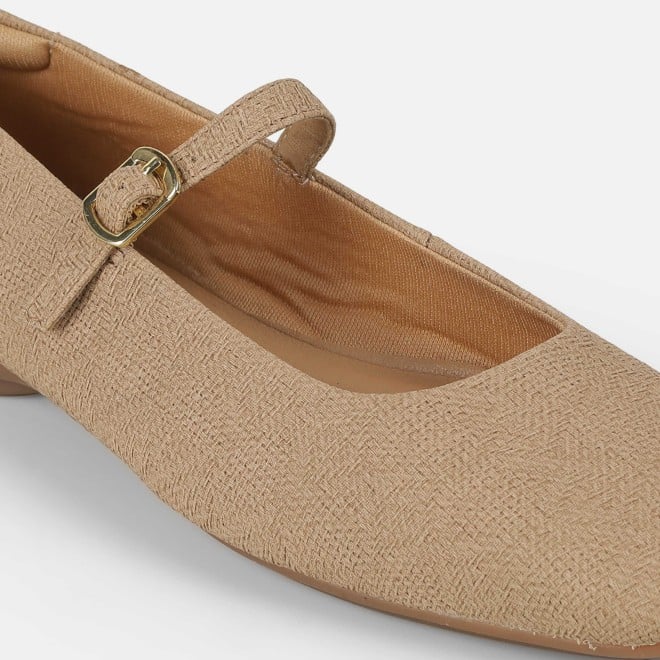 Mochi Women Beige Casual Ballerinas (SKU: 31-1238-20-36)