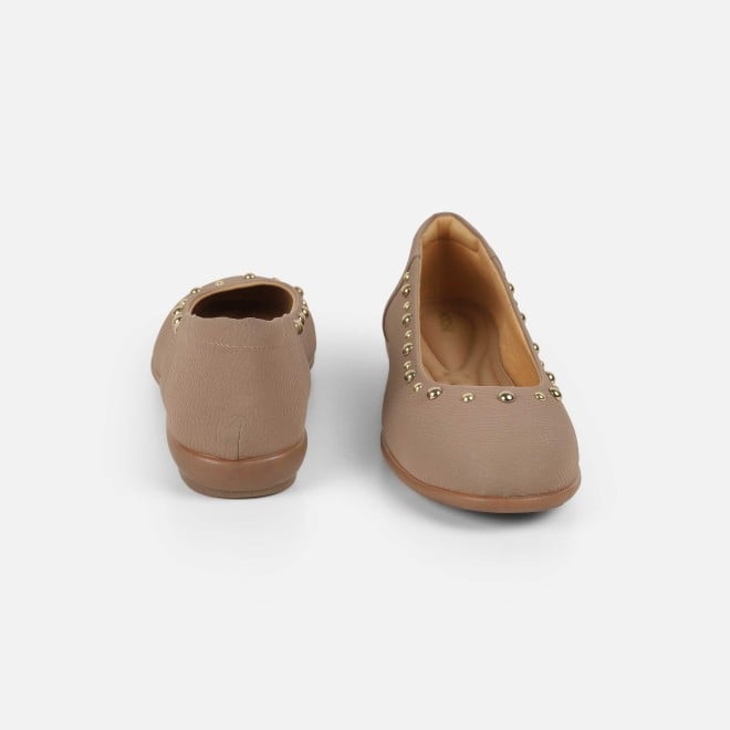 Mochi Women Beige-red Casual Ballerinas (SKU: 31-1240-89-36)