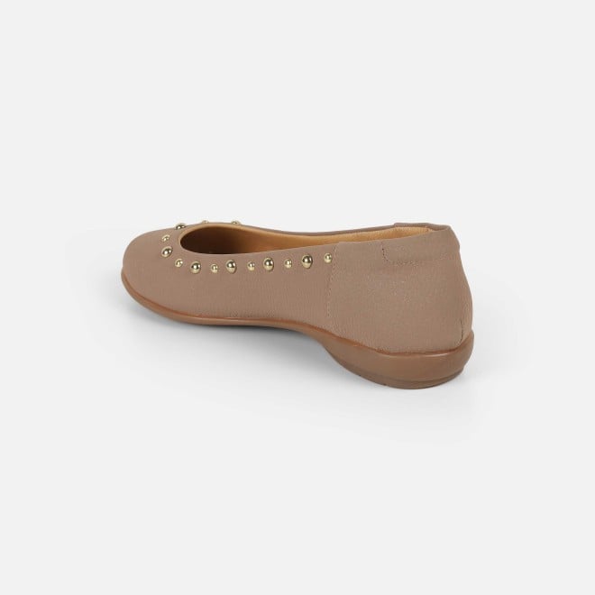 Mochi Women Beige-red Casual Ballerinas (SKU: 31-1240-89-36)