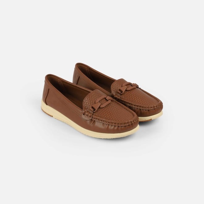 Mochi Women Brown Casual Loafers (SKU: 31-1243-12-36)