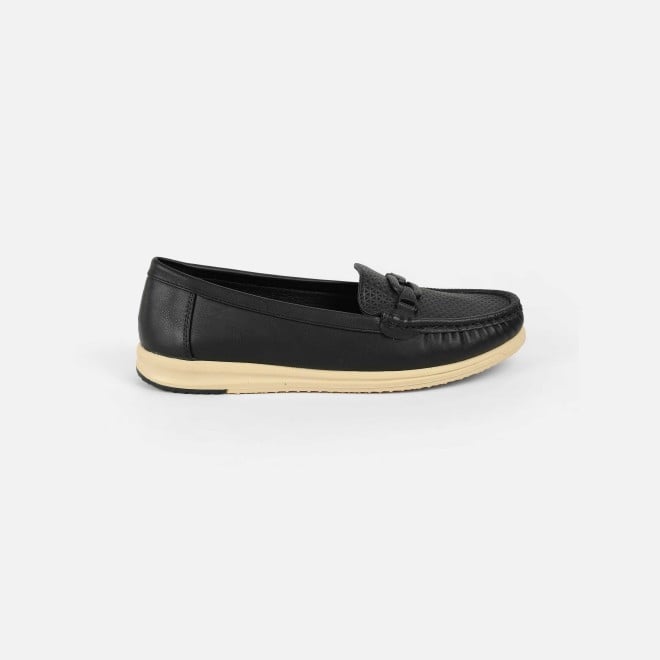 Mochi Women Black Casual Loafers (SKU: 31-1243-11-36)