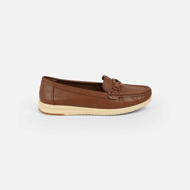 Mochi Women Brown Casual Loafers (SKU: 31-1243-12-36)