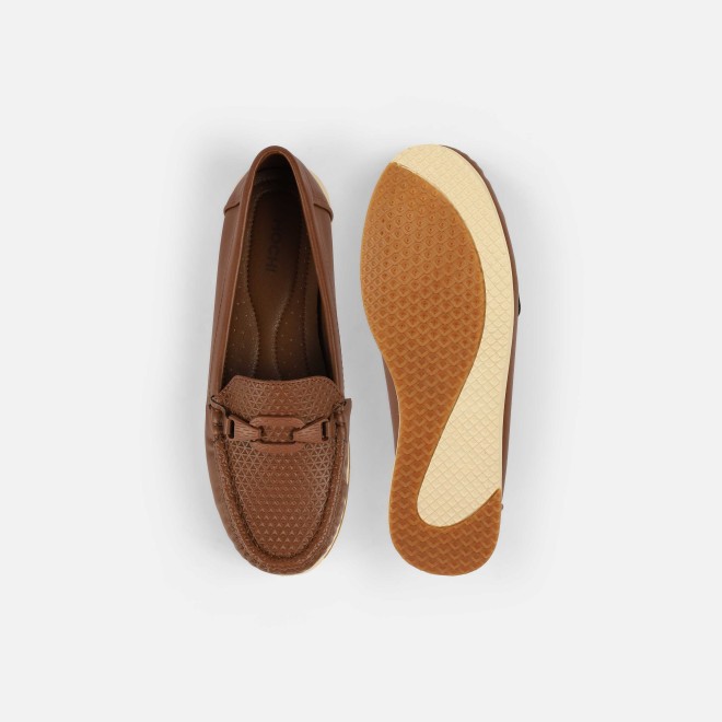 Mochi Women Brown Casual Loafers (SKU: 31-1243-12-36)