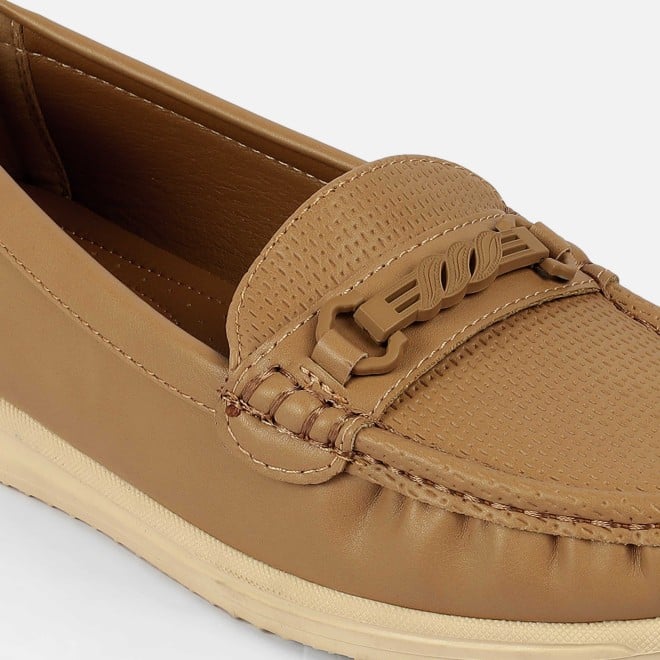 Mochi Women Beige-red Casual Loafers (SKU: 31-1244-89-36)