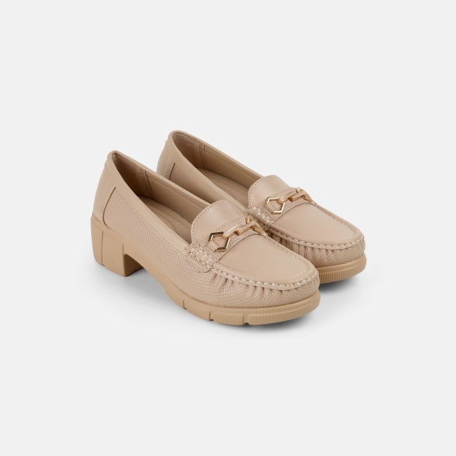 Mochi Women Beige Casual Loafers (SKU: 31-1245-20-36)