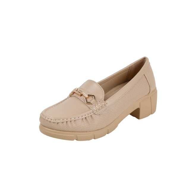 Mochi Women Beige Casual Loafers (SKU: 31-1245-20-36)