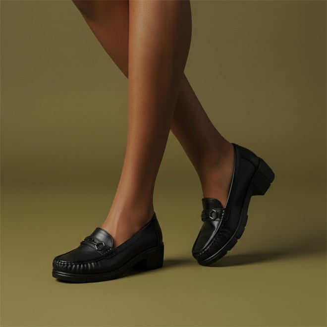 Mochi Women Black Casual Loafers (SKU: 31-1245-11-36)