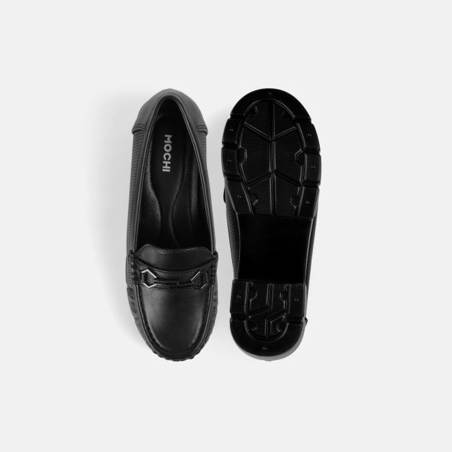 Mochi Women Black Casual Loafers (SKU: 31-1245-11-36)