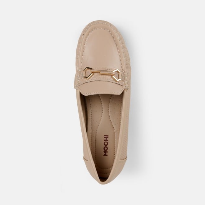 Mochi Women Beige Casual Loafers (SKU: 31-1245-20-36)