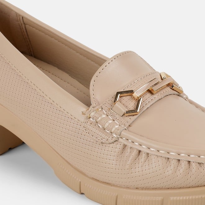 Mochi Women Beige Casual Loafers (SKU: 31-1245-20-36)