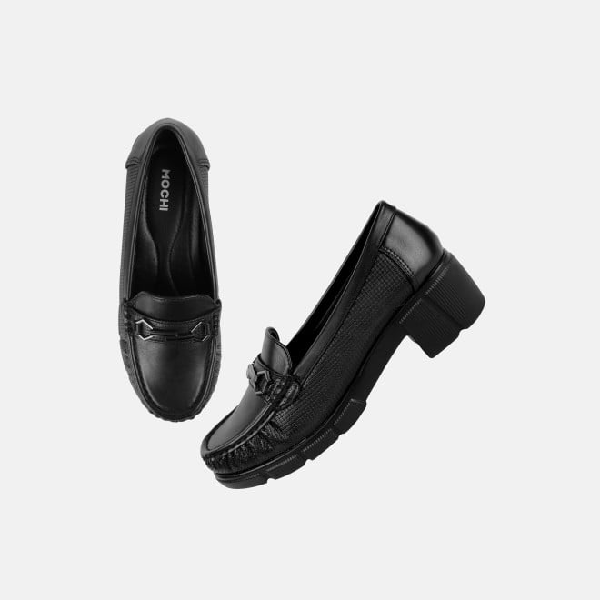 Mochi Women Black Casual Loafers (SKU: 31-1245-11-36)