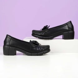 Women Black Casual Loafers