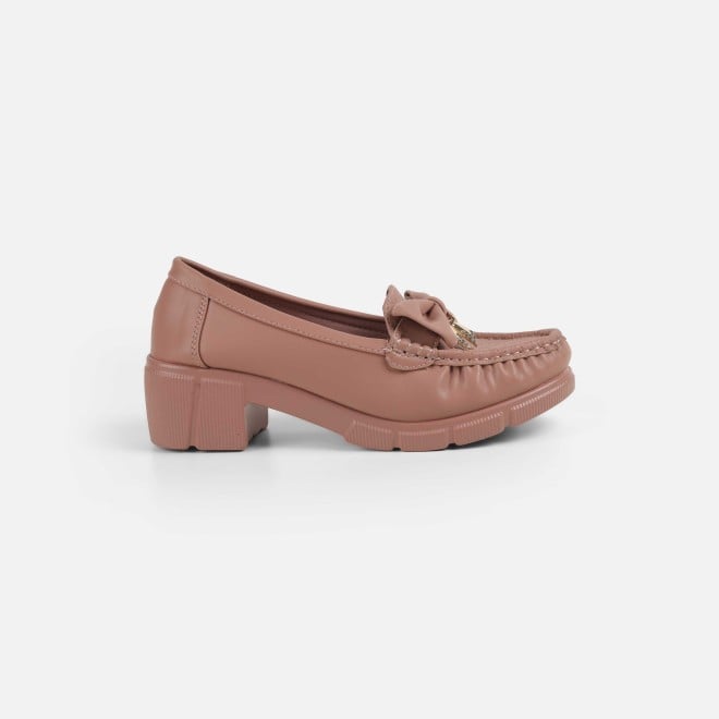 Mochi Women Peach Casual Loafers (SKU: 31-1246-80-36)