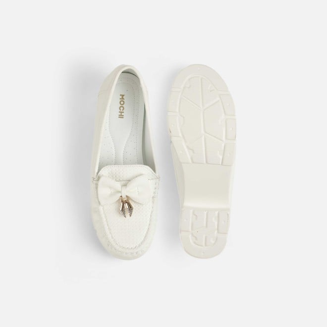 Mochi Women White Casual Loafers (SKU: 31-1246-16-36)